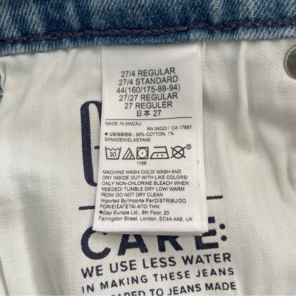 GAP Denim Shorts 3" Cheeky Short High Rise Distressed Size 27/4 - Picture 7 of 7